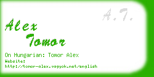 alex tomor business card